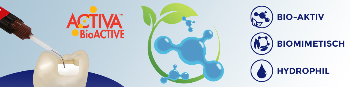 Pulpdent Germany News: Activa BioActive Restorative Pulpdent Activa BioActive News Header